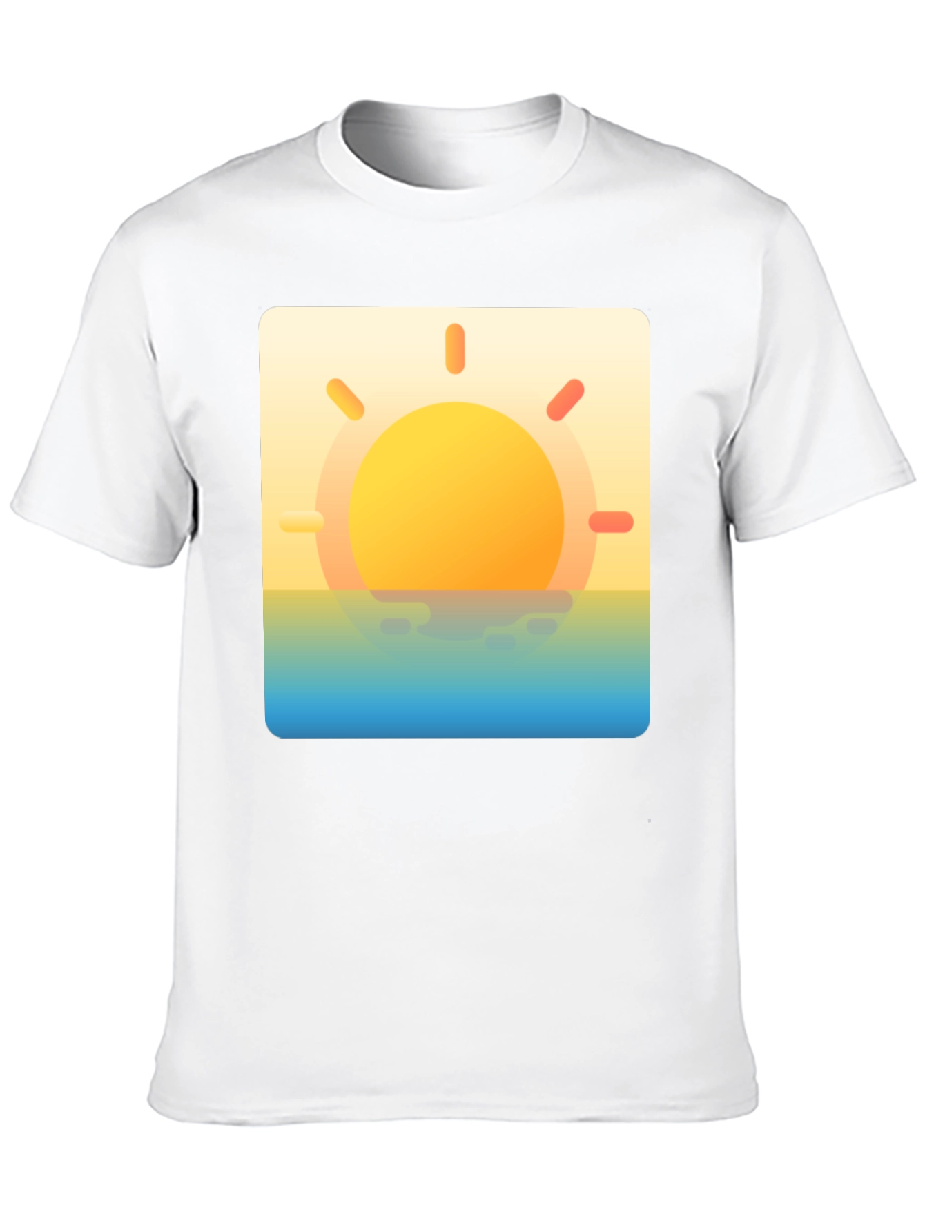 Sunset Graphic Tee - Black Casual T-Shirt