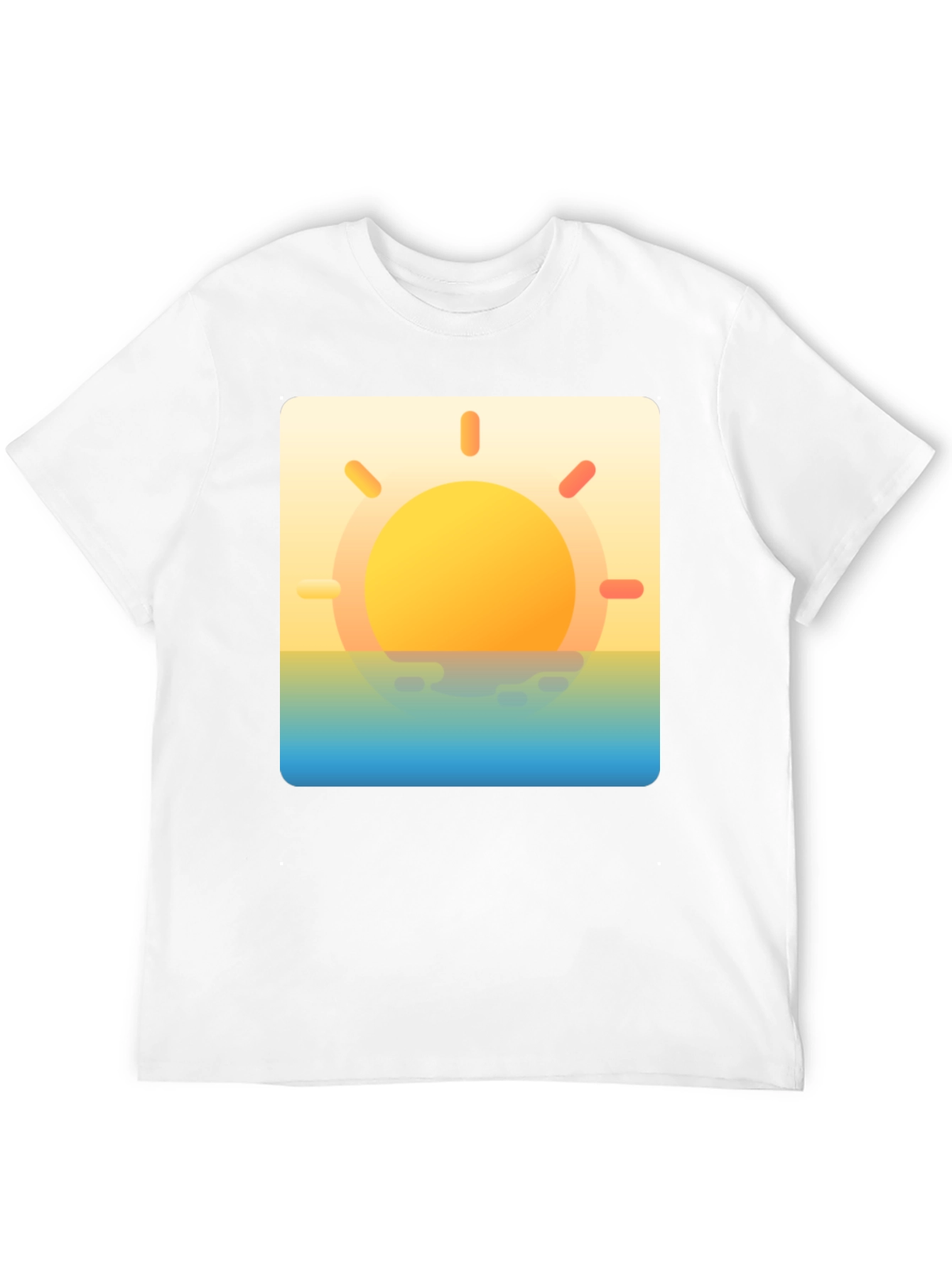 Sunset Graphic Tee - Black Casual T-Shirt
