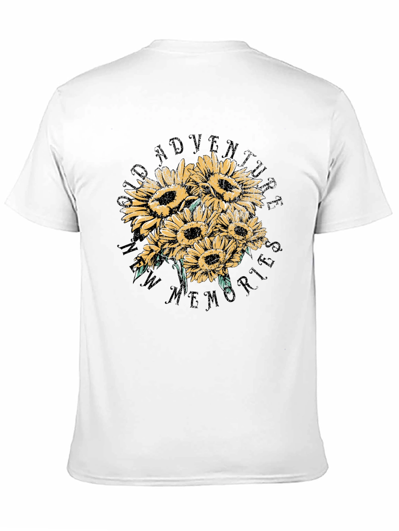 Sunflower Adventure Graphic Tee - Black