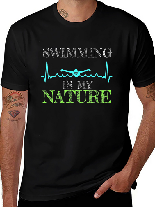 Swimming is My Nature T-Shirt - Unique Design