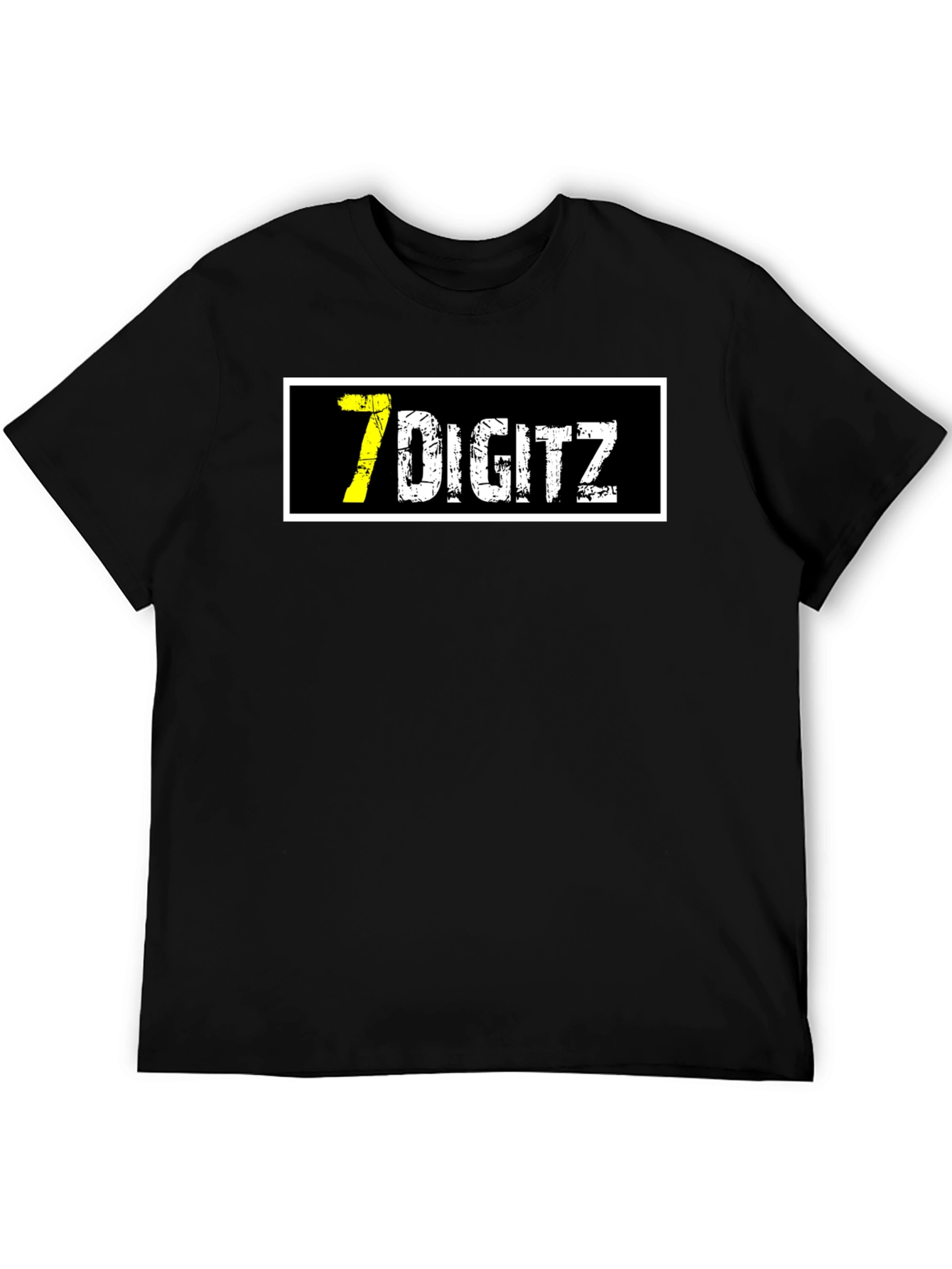 7 Digitz Graphic T-Shirt - Black
