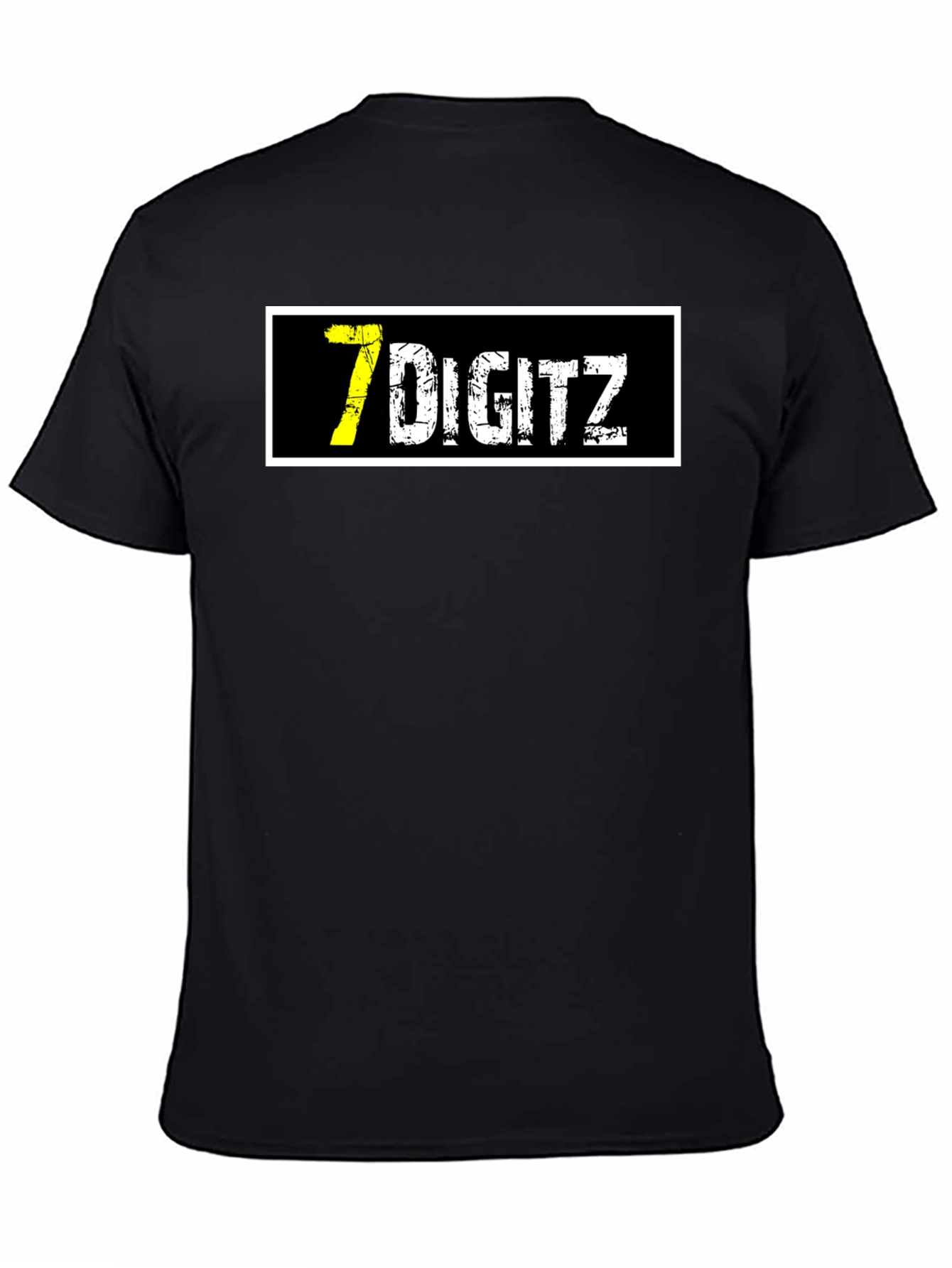 7 Digitz Graphic T-Shirt - Black