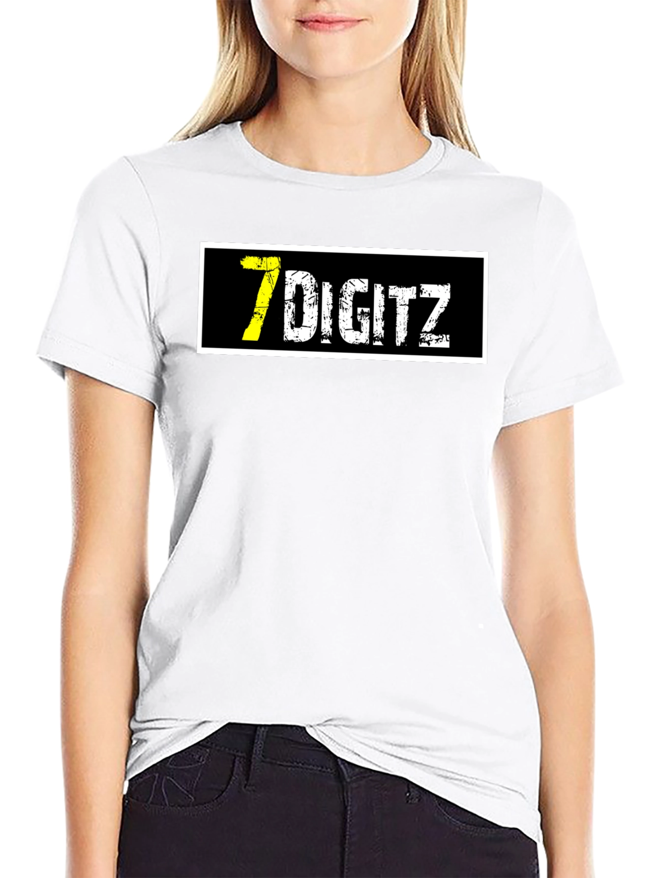 7 Digitz Graphic T-Shirt - Black