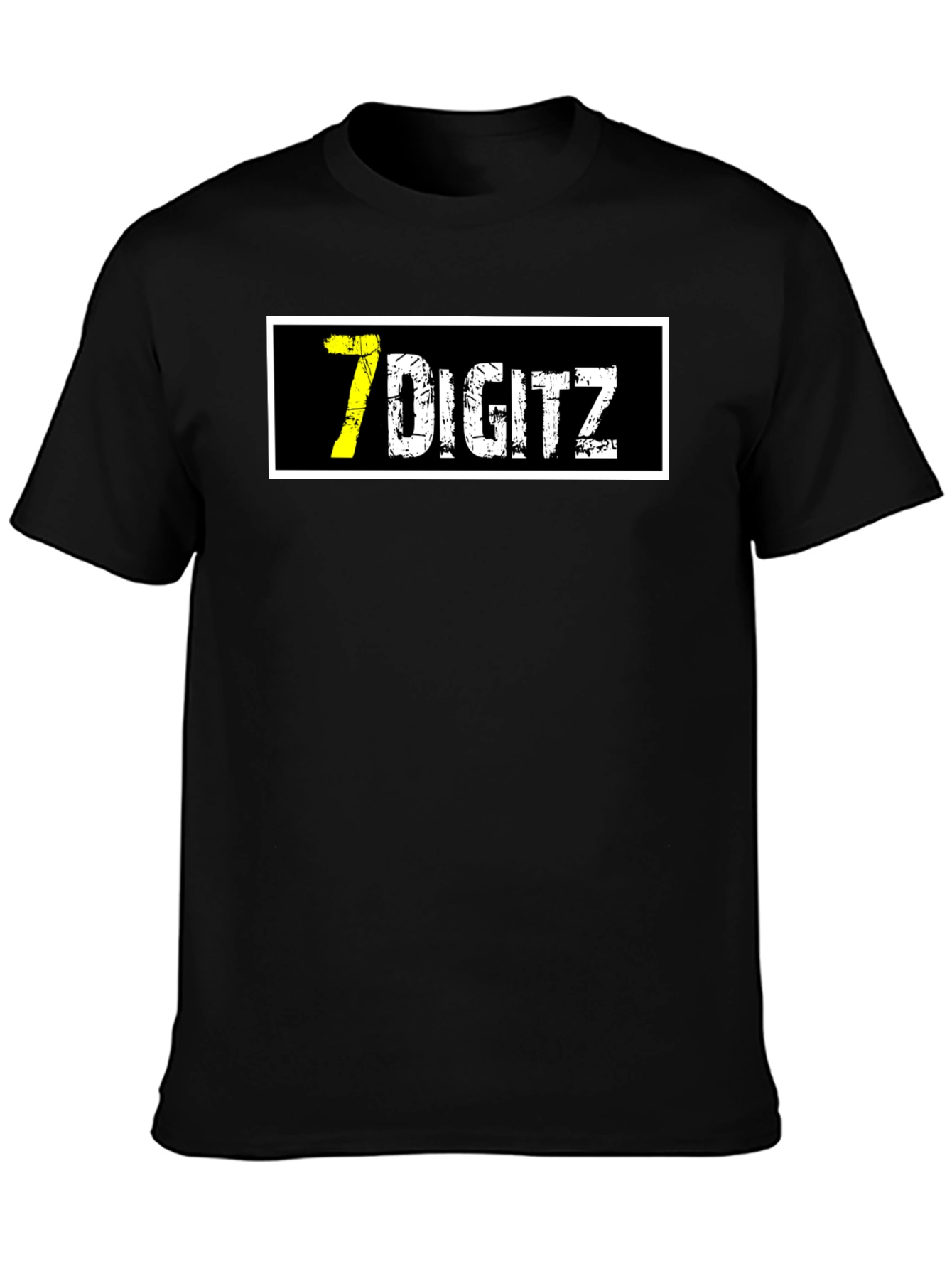 7 Digitz Graphic T-Shirt - Black