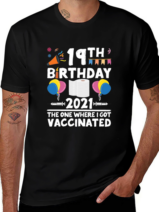19th Birthday Vaccinated 2021 T-Shirt