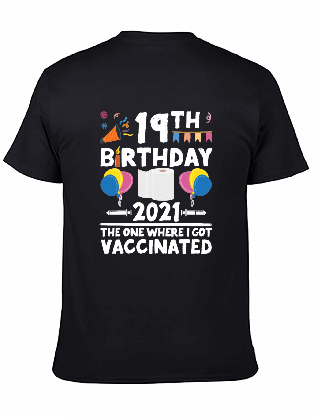 19th Birthday Vaccinated 2021 T-Shirt