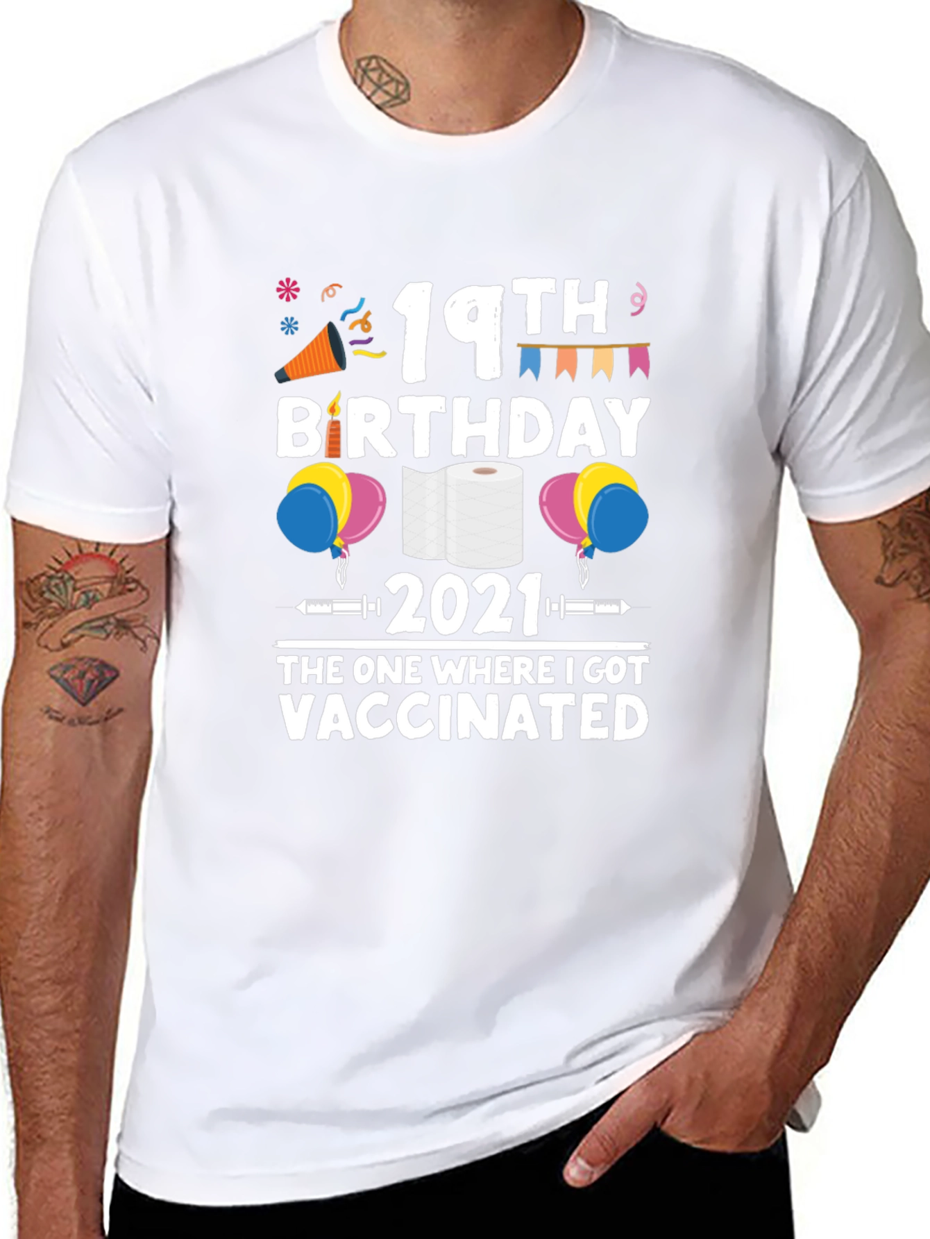 19th Birthday Vaccinated 2021 T-Shirt