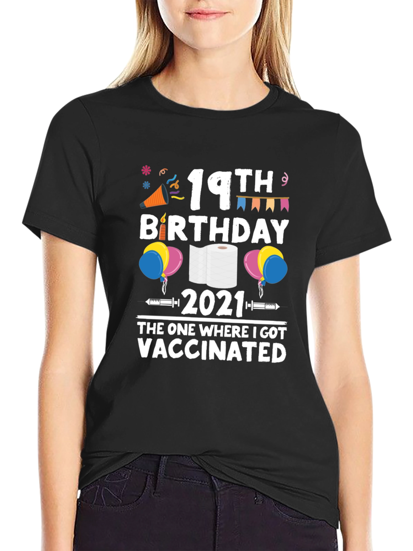 19th Birthday Vaccinated 2021 T-Shirt
