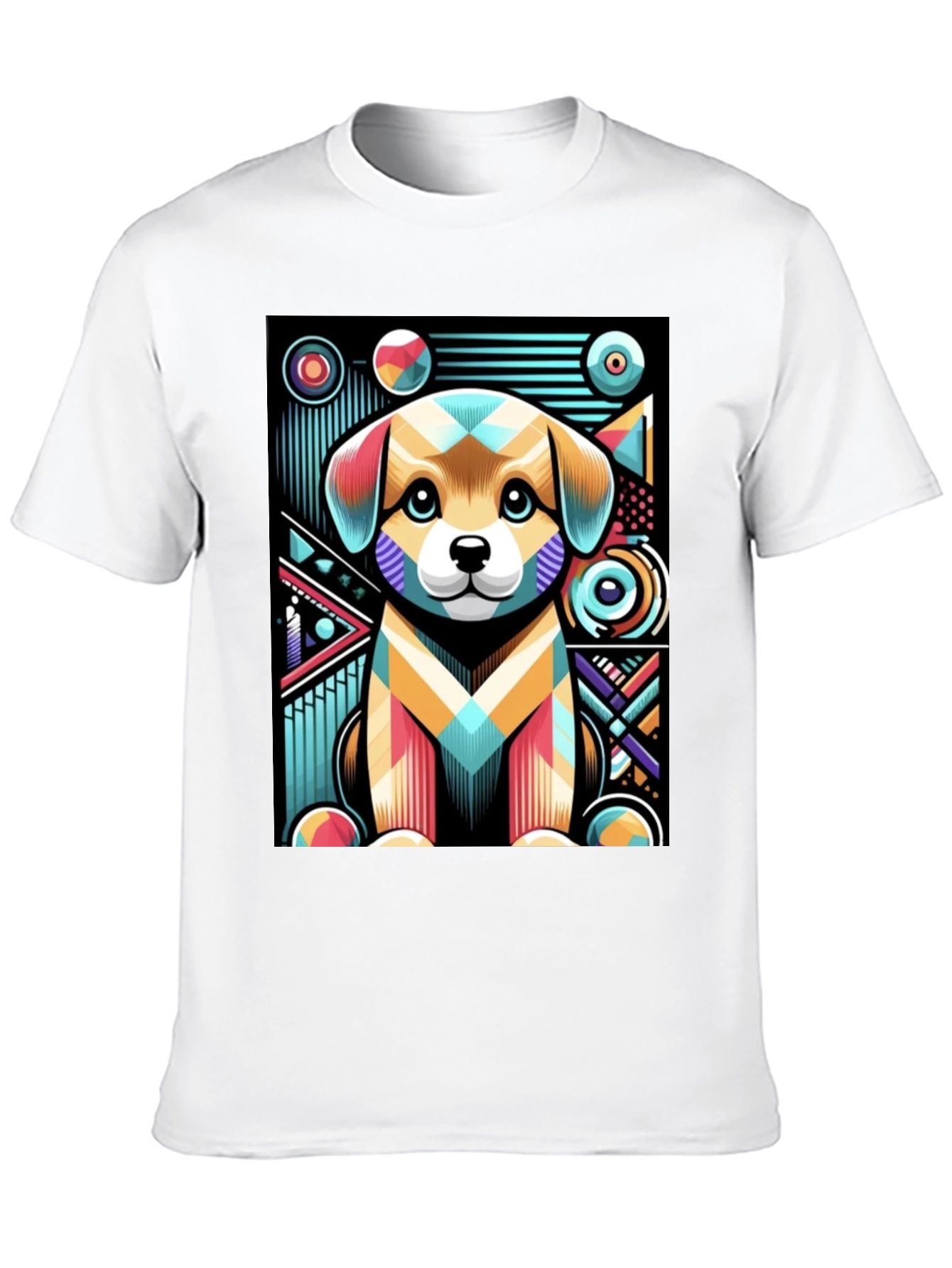 Abstract Puppy Graphic Tee