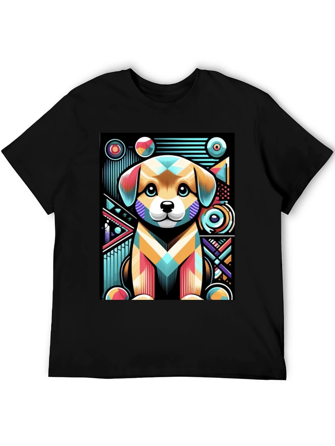 Abstract Puppy Graphic Tee
