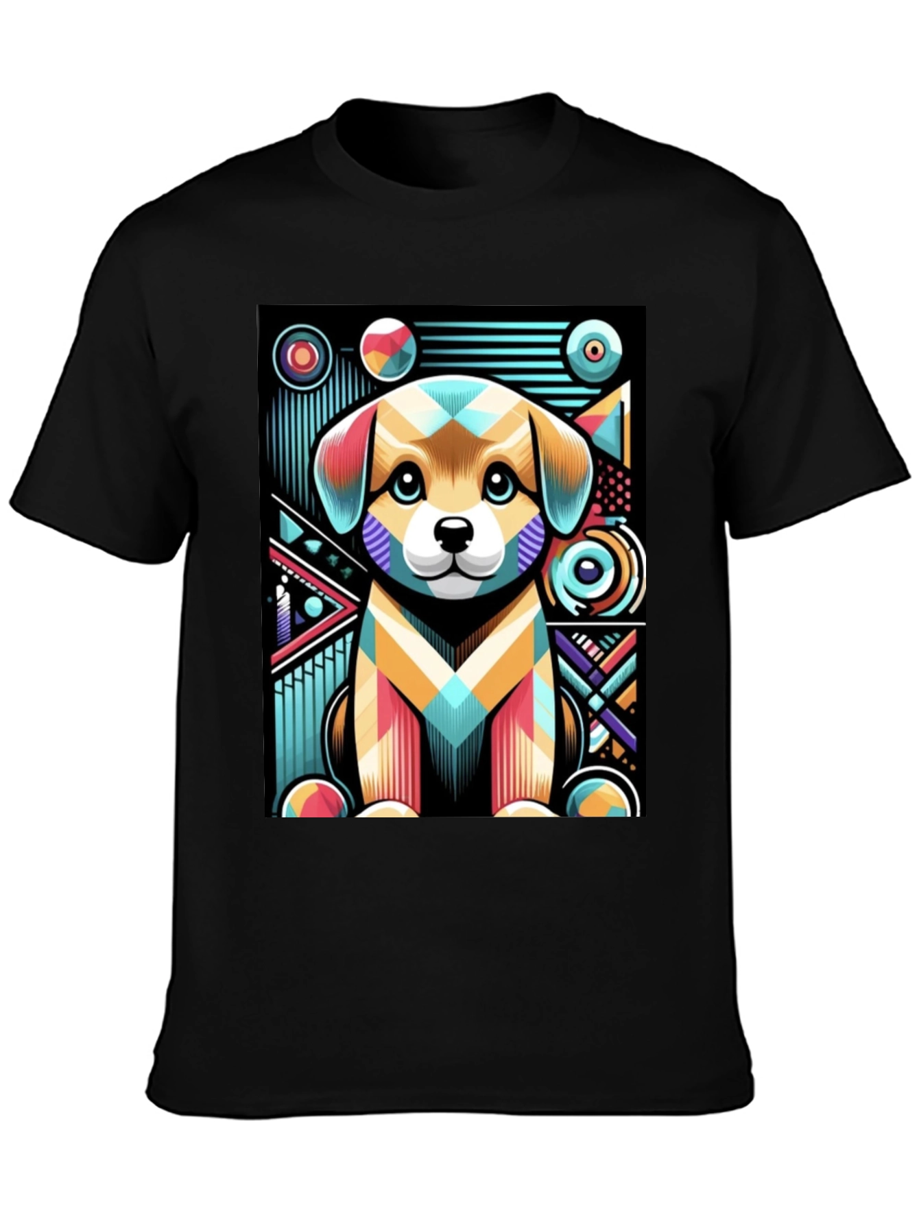 Abstract Puppy Graphic Tee