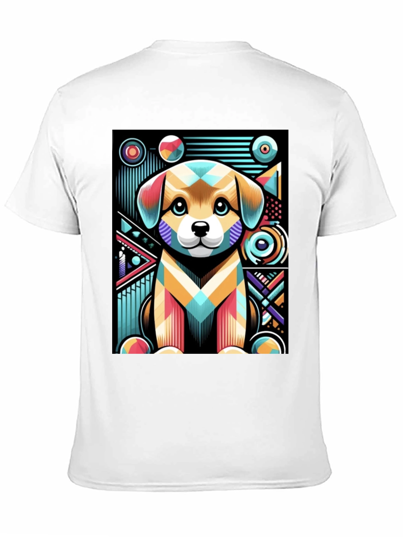 Abstract Puppy Graphic Tee