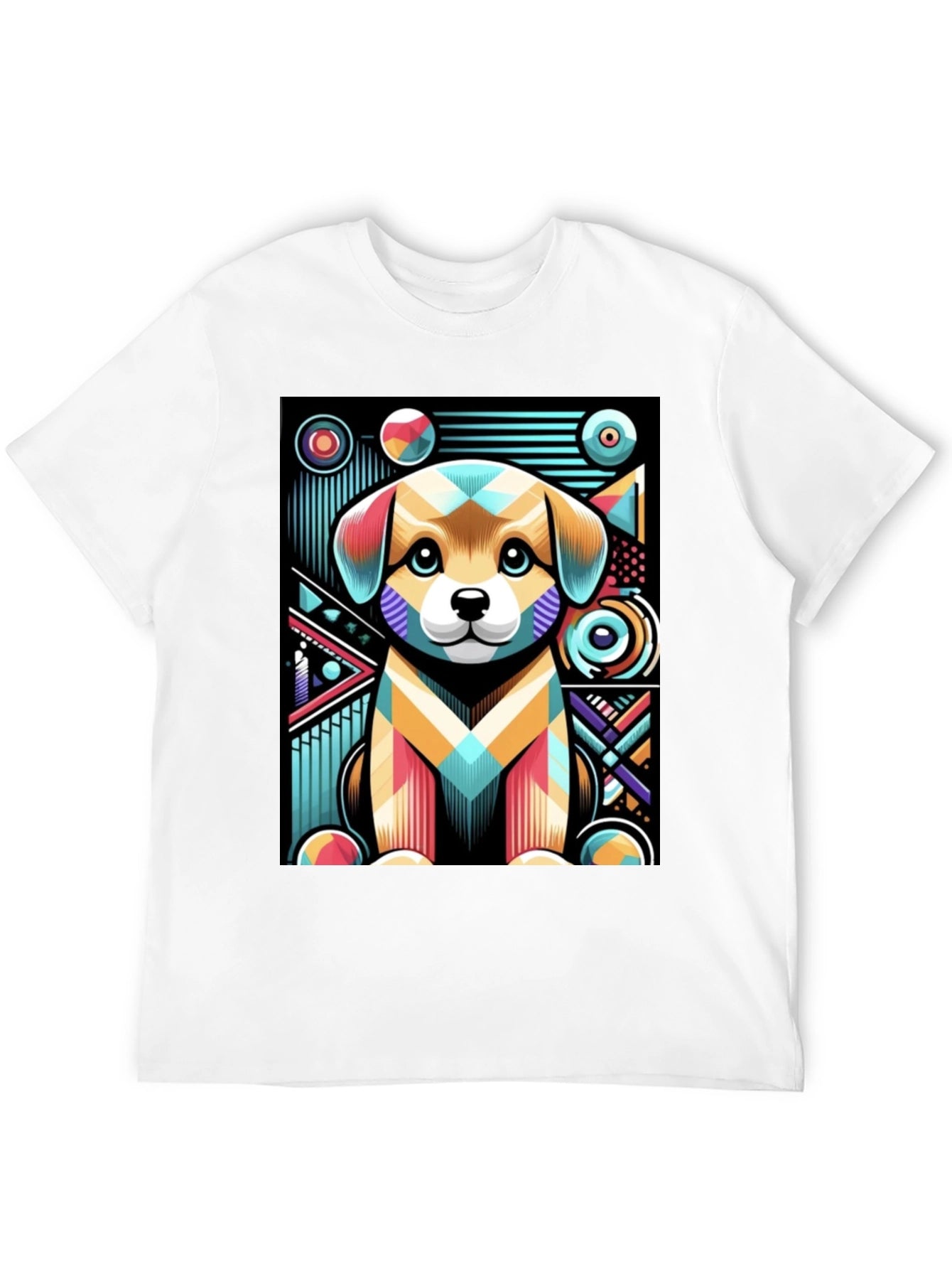 Abstract Puppy Graphic Tee
