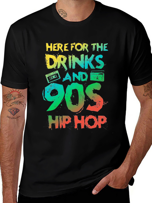 90s Hip Hop Drinks Graphic Tee