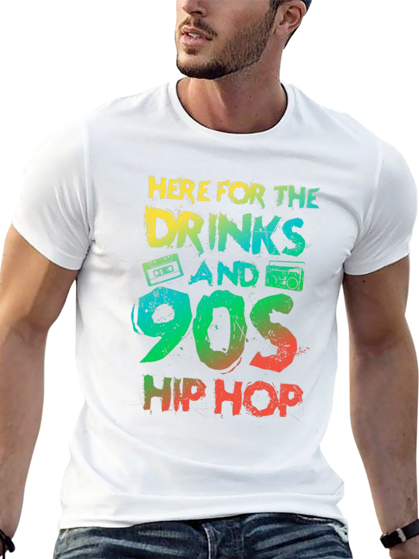 90s Hip Hop Drinks Graphic Tee
