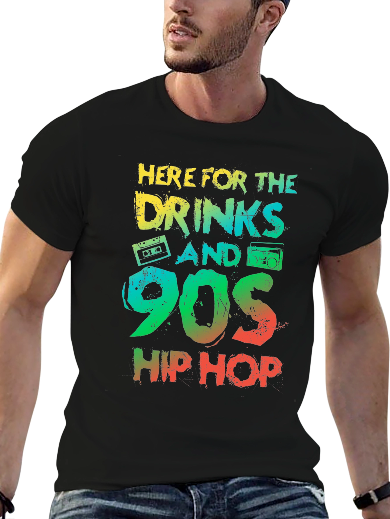 90s Hip Hop Drinks Graphic Tee