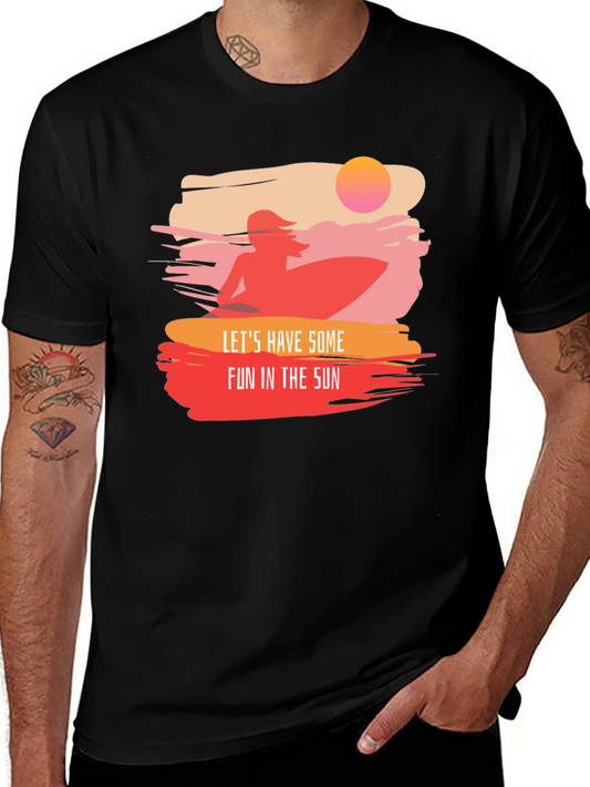 Summer Fun Surf T-Shirt - Stylish Graphic Tee