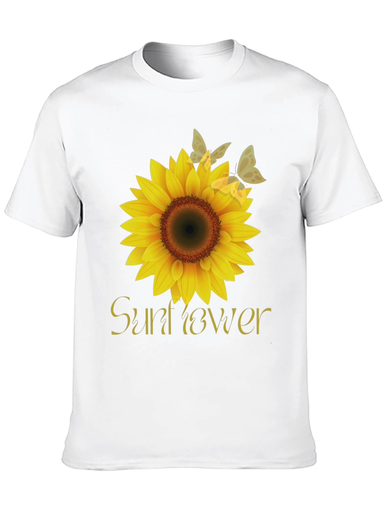 Sunflower Graphic Tee - Stylish Black T-Shirt
