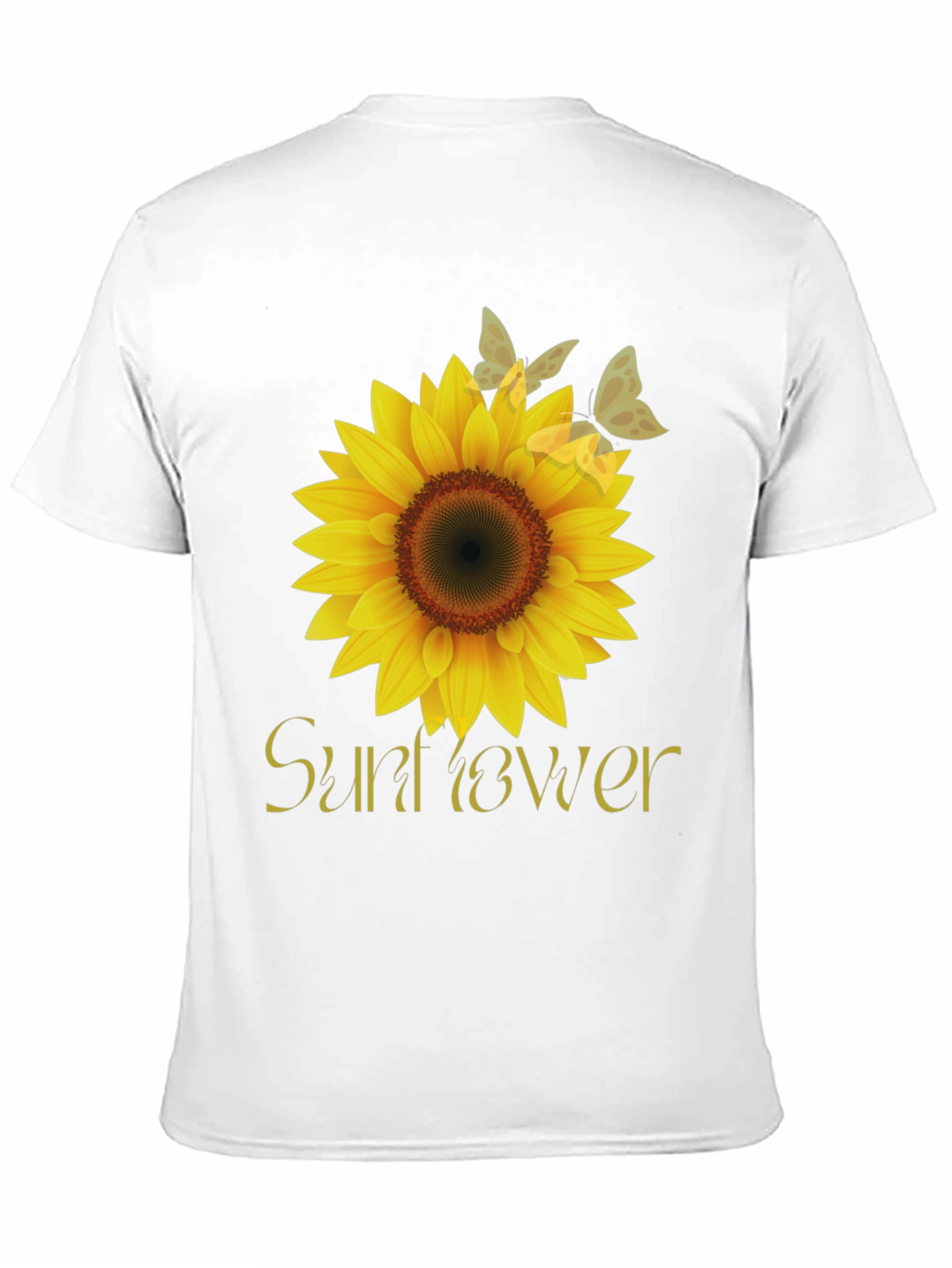 Sunflower Graphic Tee - Stylish Black T-Shirt