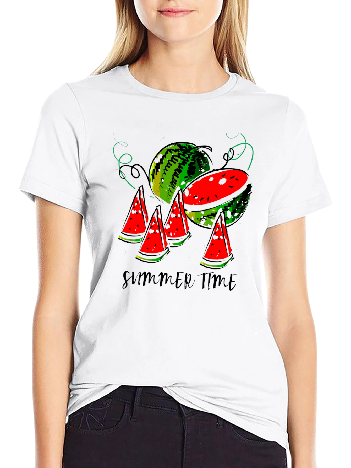 Summer Time Watermelon Graphic Tee