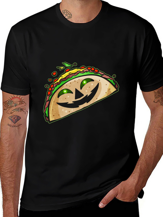 Taco Jack-o-Lantern Funny Halloween T-Shirt