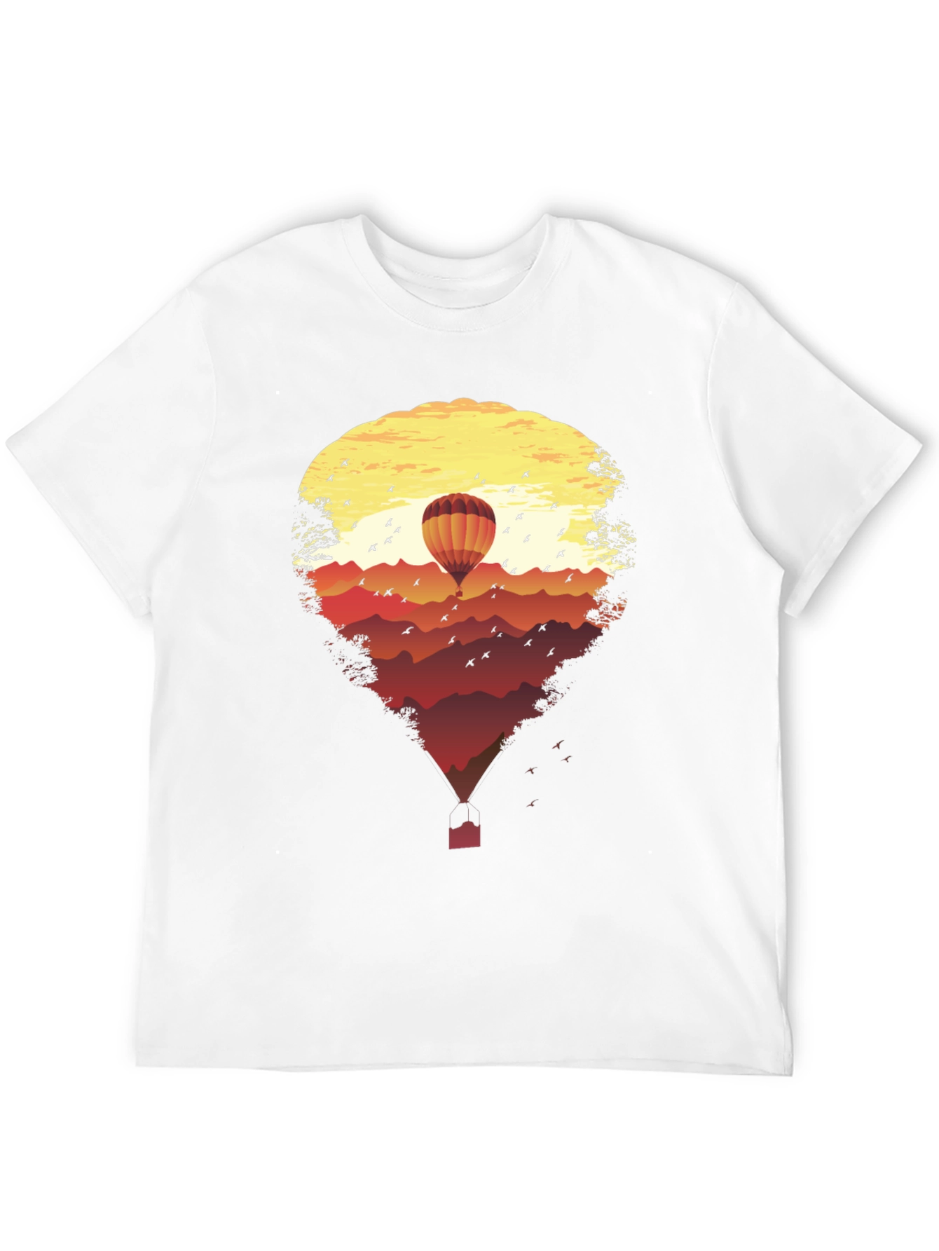 Sunset Hot Air Balloon Graphic Tee