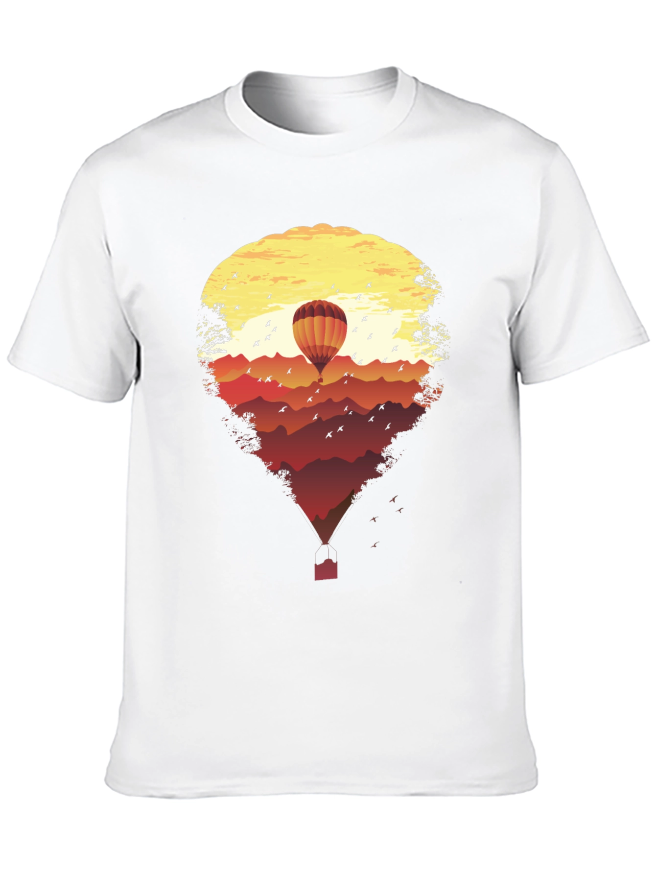 Sunset Hot Air Balloon Graphic Tee