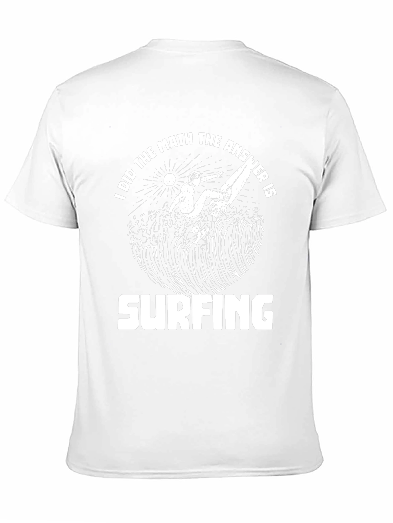 Surfing Answer T-Shirt - Fun Math Design