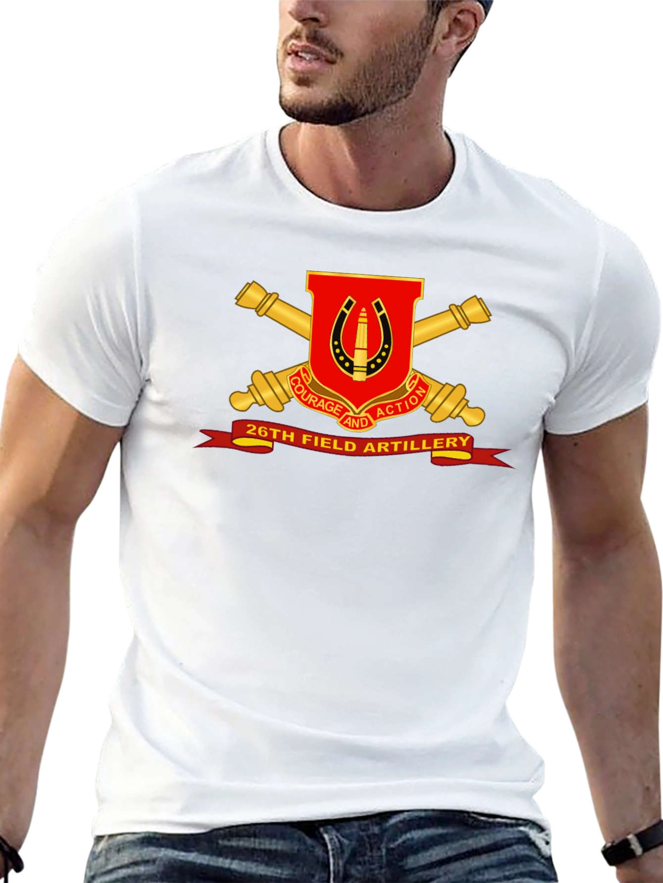 26th Field Artillery T-Shirt - Courage and Action