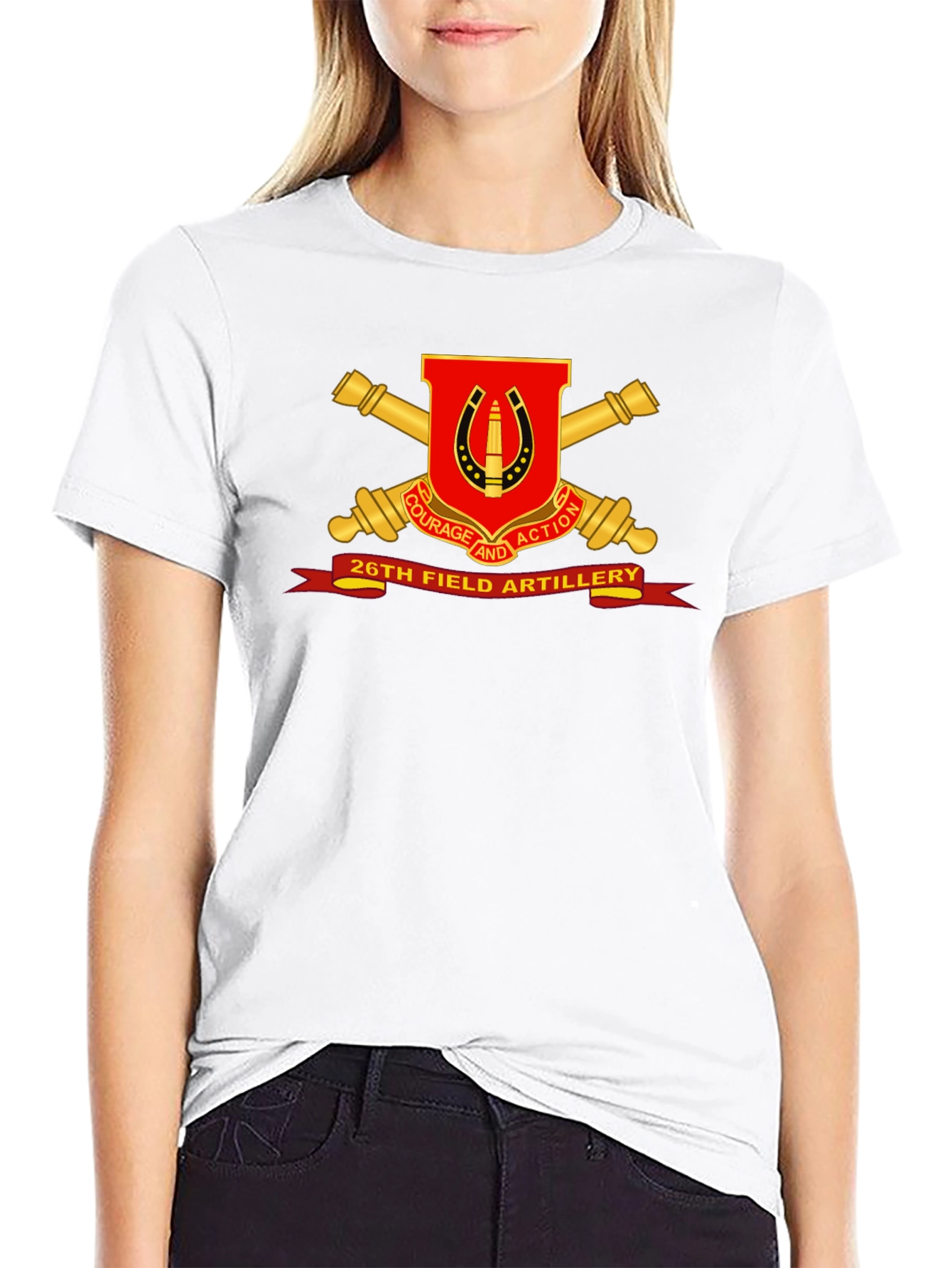 26th Field Artillery T-Shirt - Courage and Action