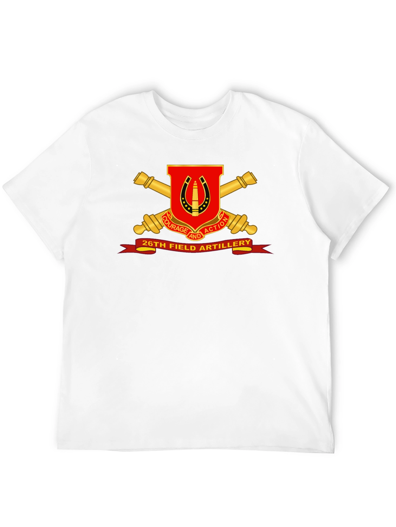 26th Field Artillery T-Shirt - Courage and Action