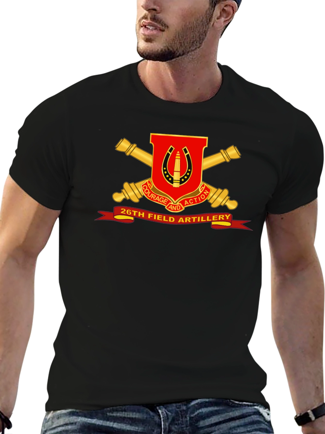 26th Field Artillery T-Shirt - Courage and Action