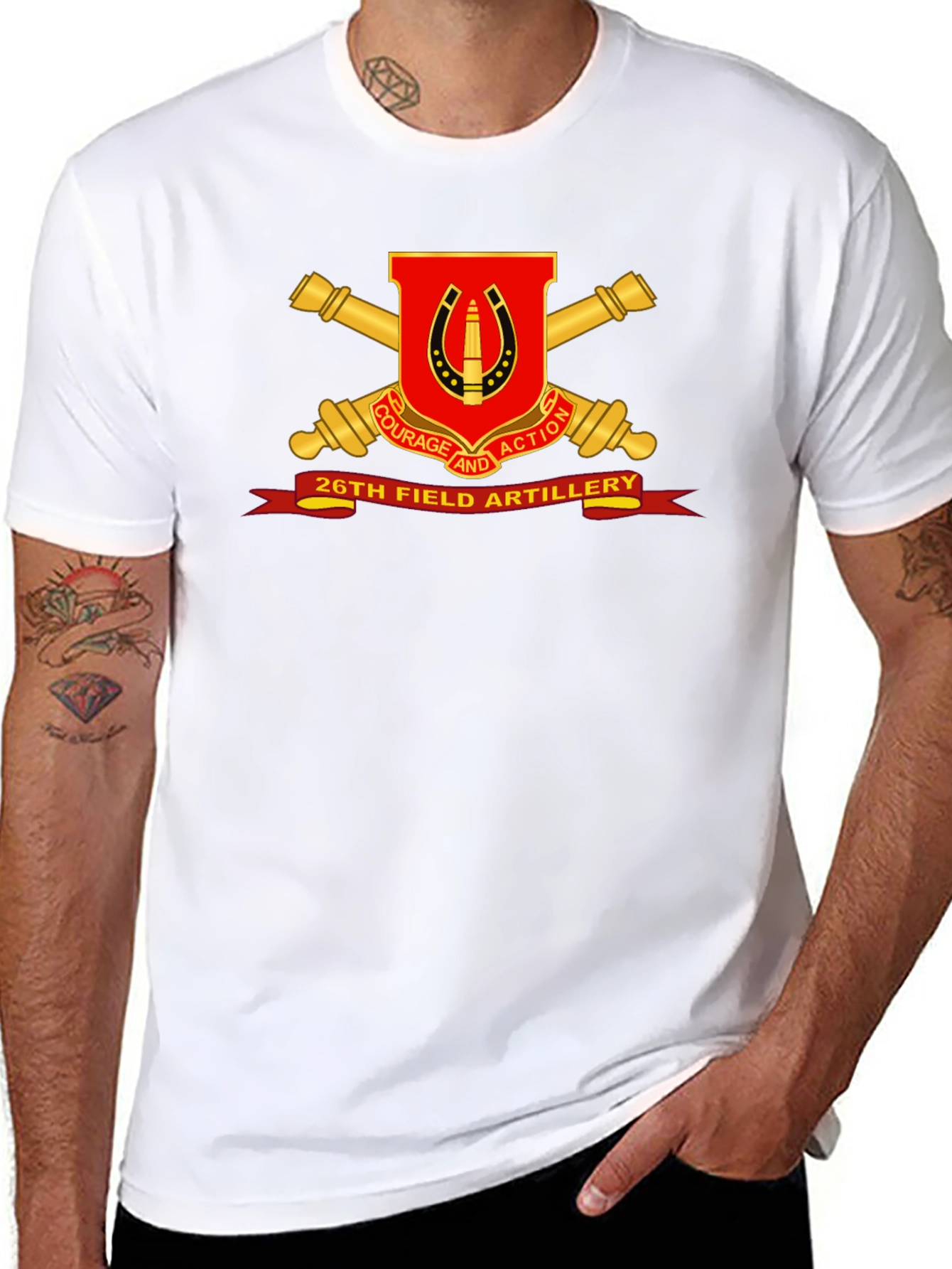 26th Field Artillery T-Shirt - Courage and Action