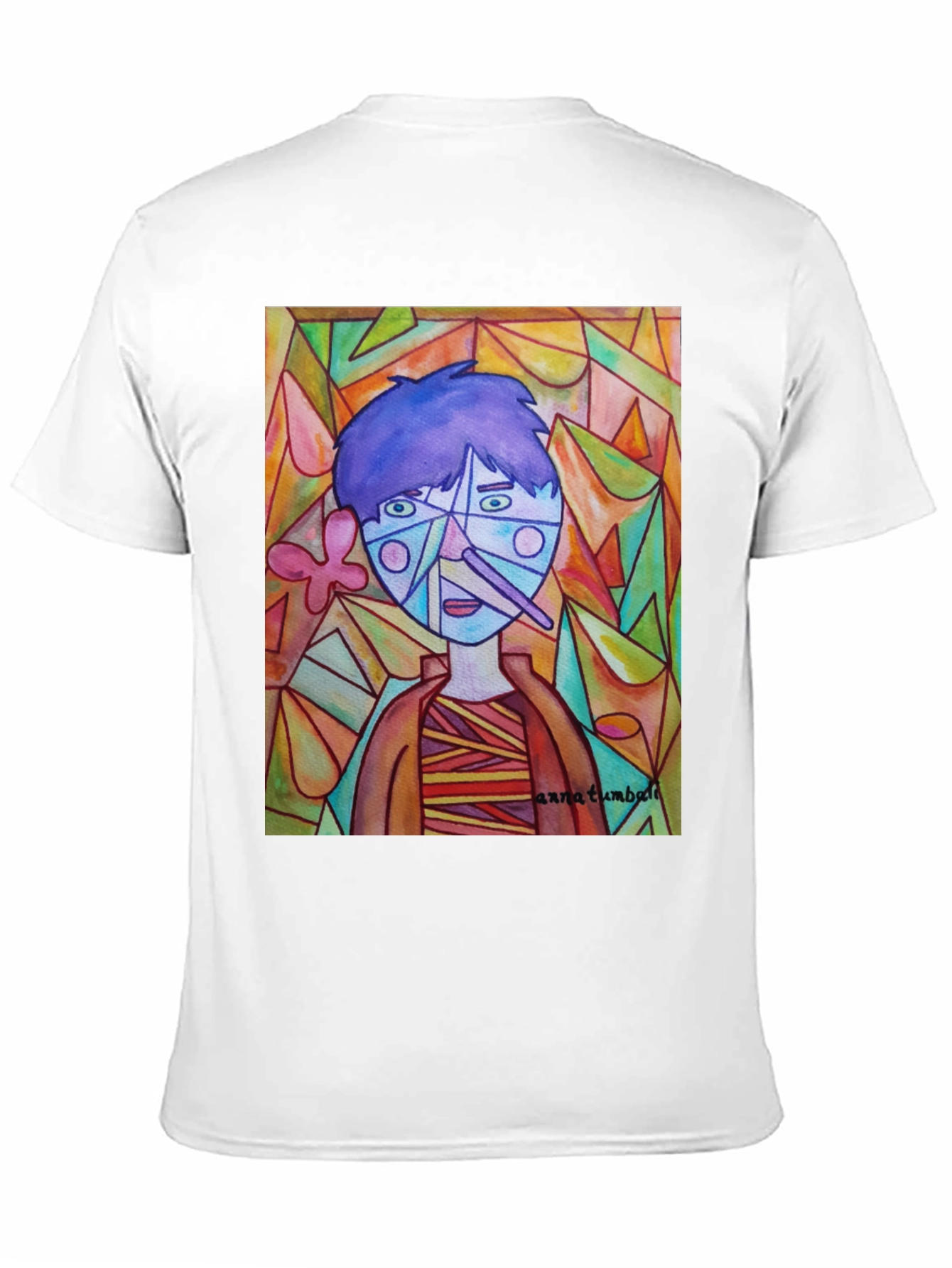 Abstract Portrait Graphic Tee - Unique Art Shirt