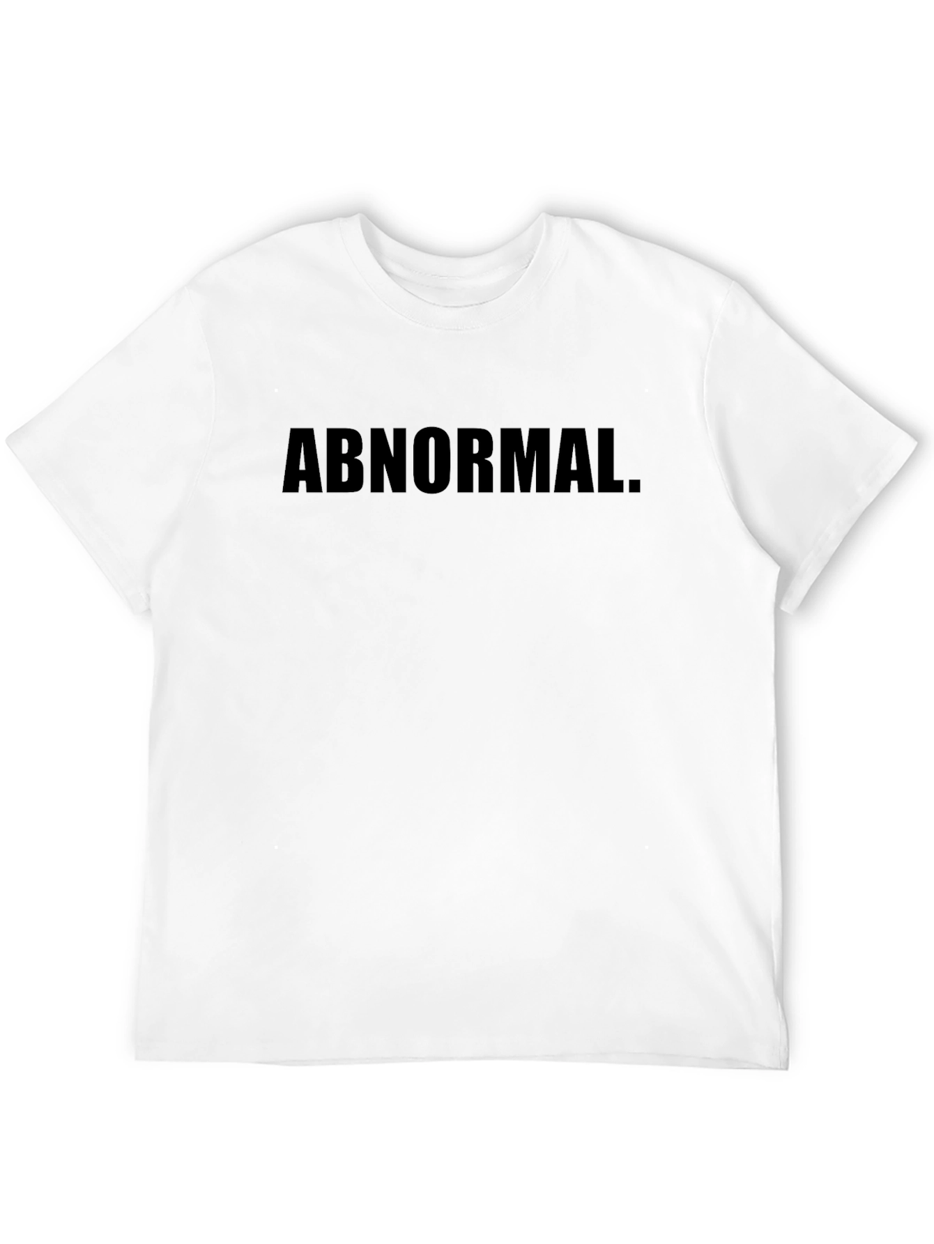 Abnormal Graphic Tee - Black Crew Neck T-Shirt