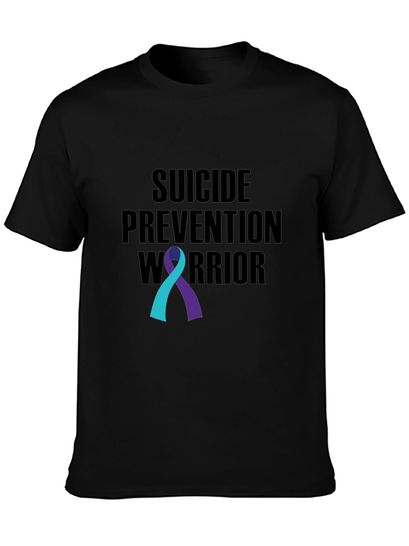 Suicide Prevention Warrior Ribbon Graphic Tee