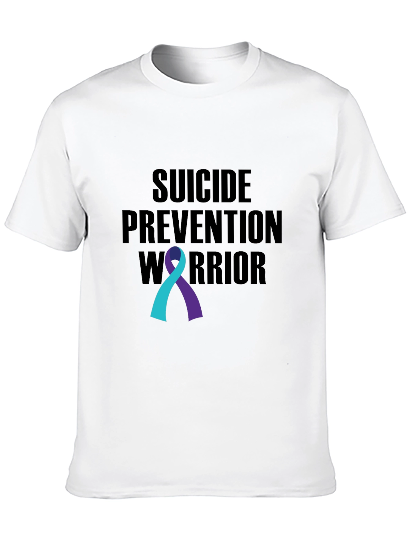 Suicide Prevention Warrior Ribbon Graphic Tee