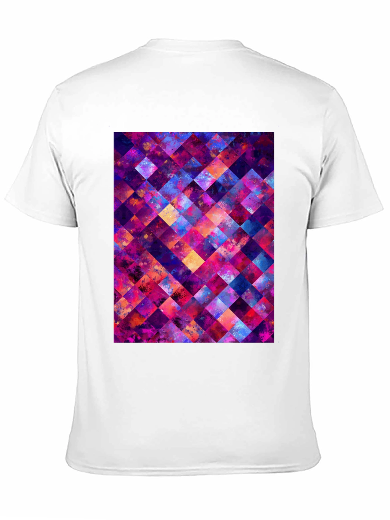 Abstract Geometric Squares Graphic T-Shirt