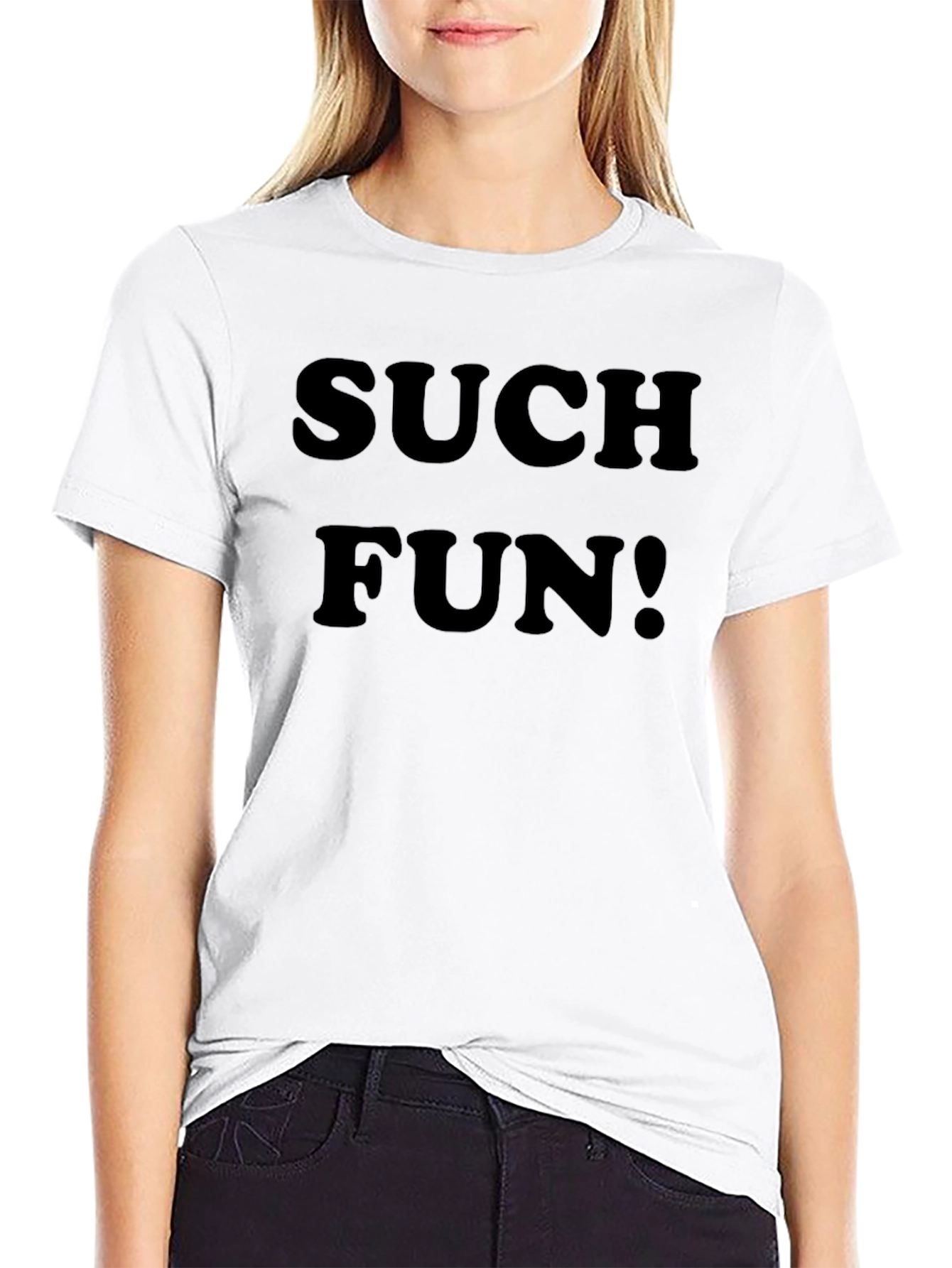 Such Fun! Black Graphic T-Shirt