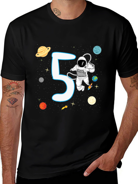 5th Birthday Astronaut T-Shirt