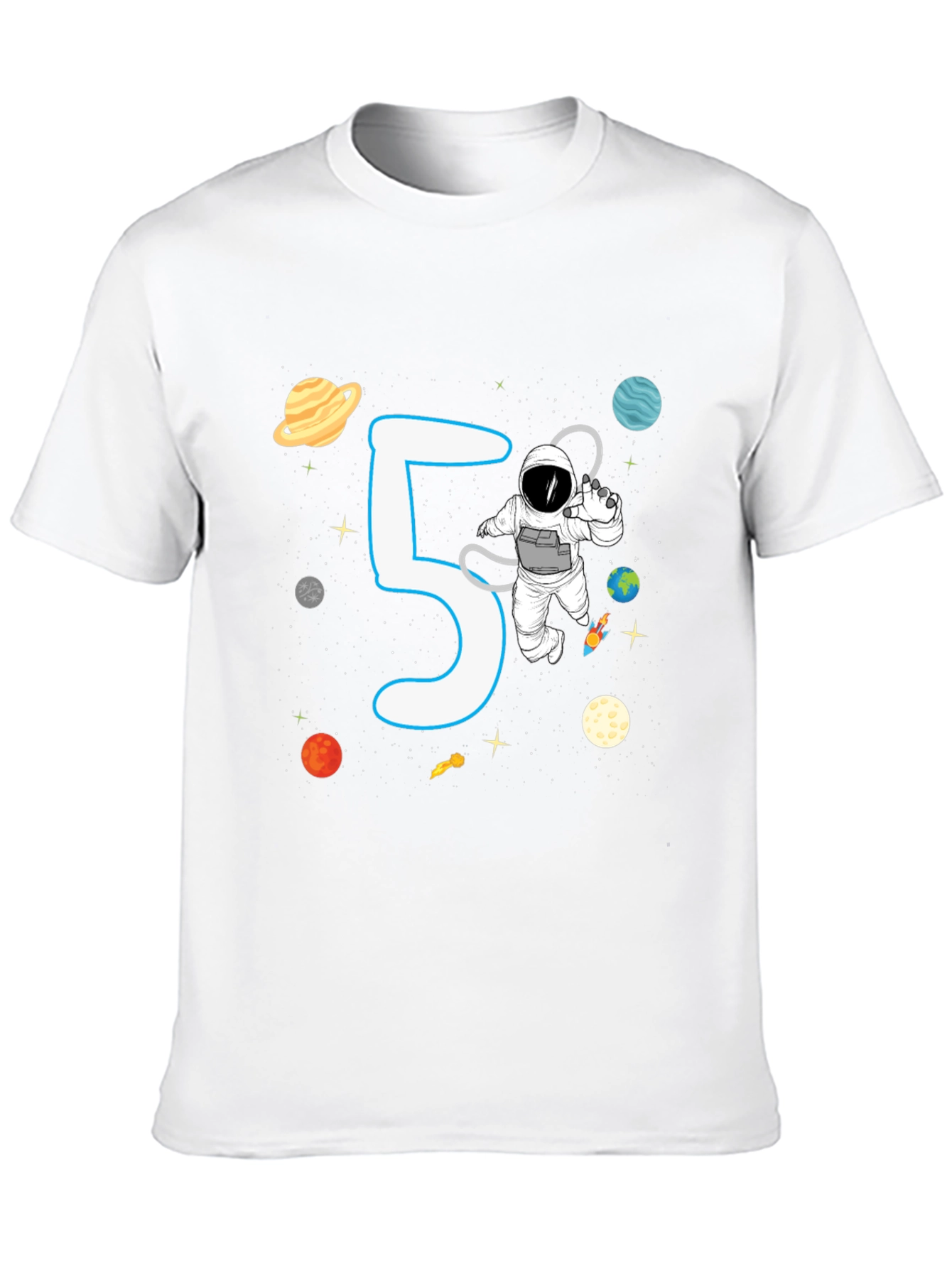 5th Birthday Astronaut T-Shirt