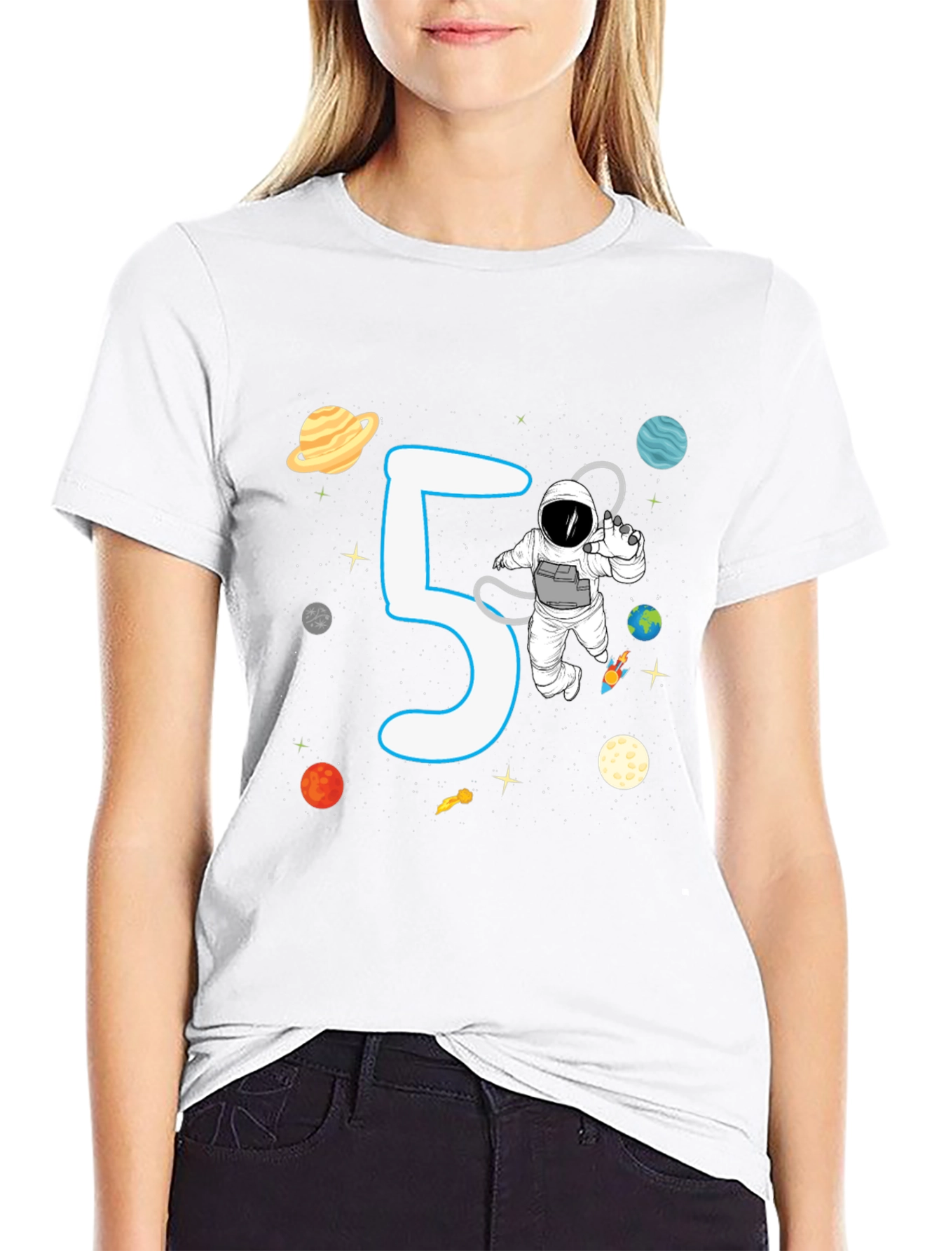 5th Birthday Astronaut T-Shirt