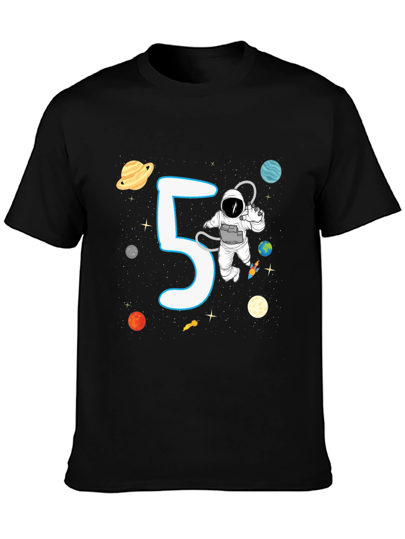 5th Birthday Astronaut T-Shirt