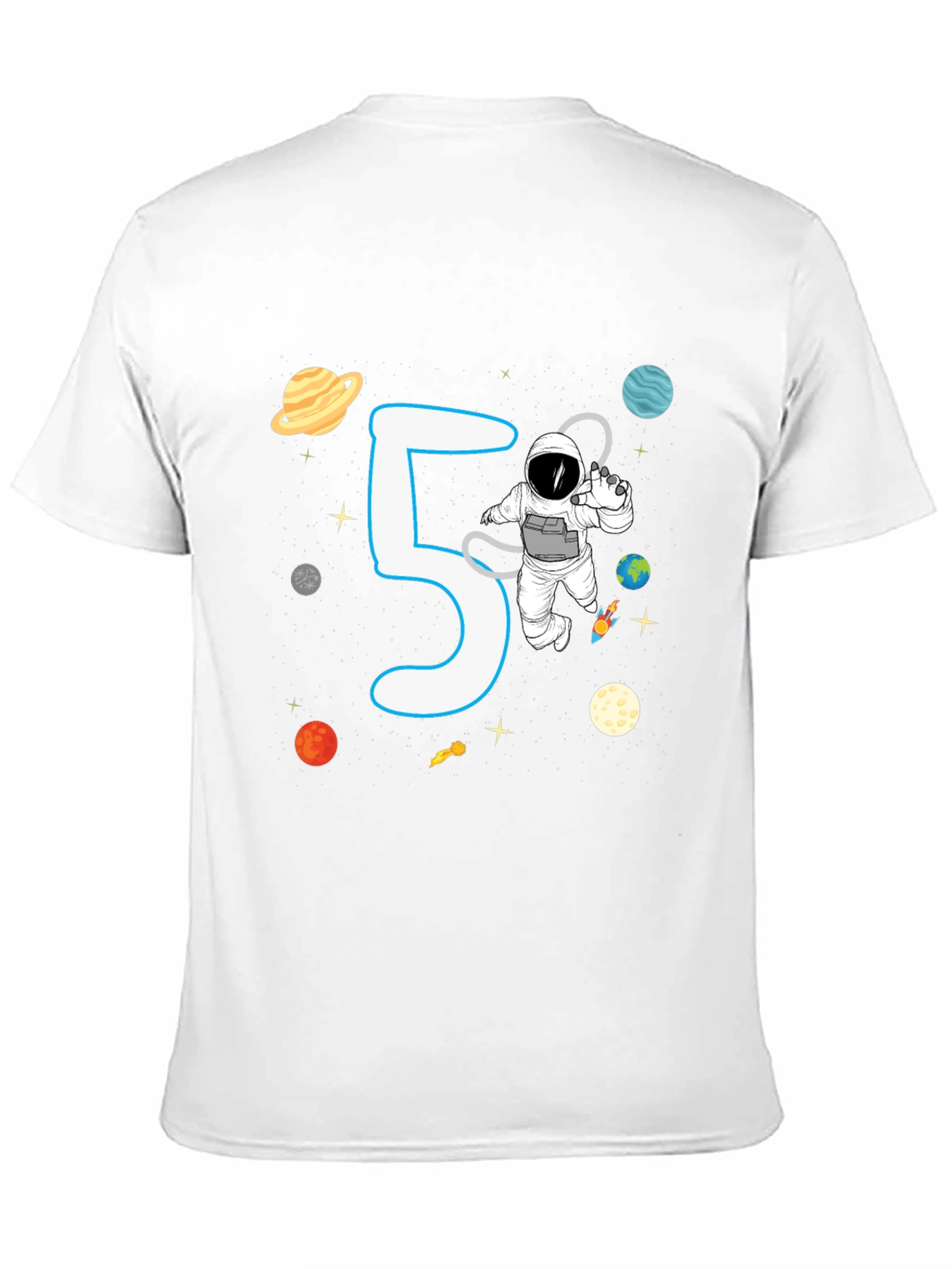 5th Birthday Astronaut T-Shirt