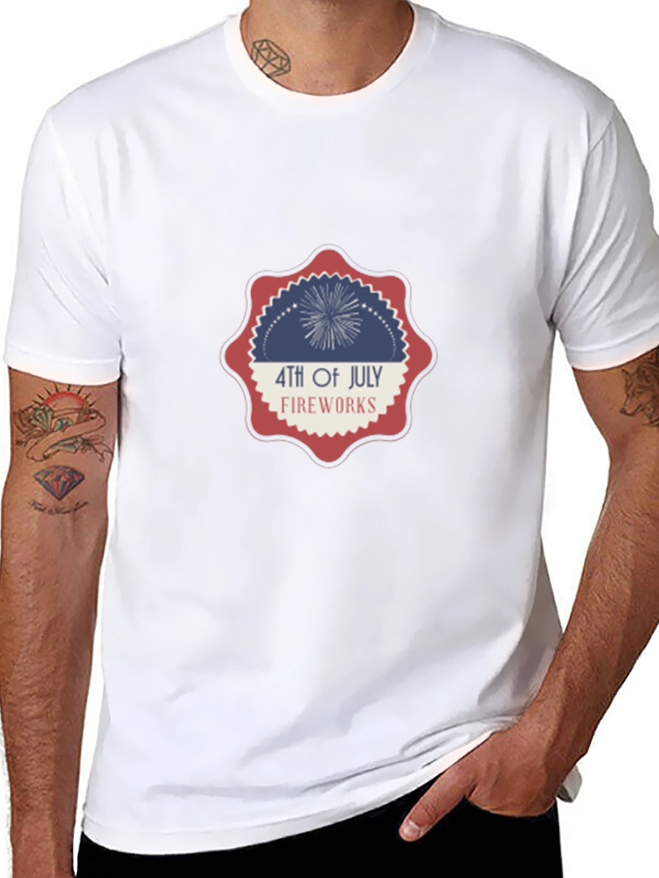 4th of July Fireworks Graphic Tee