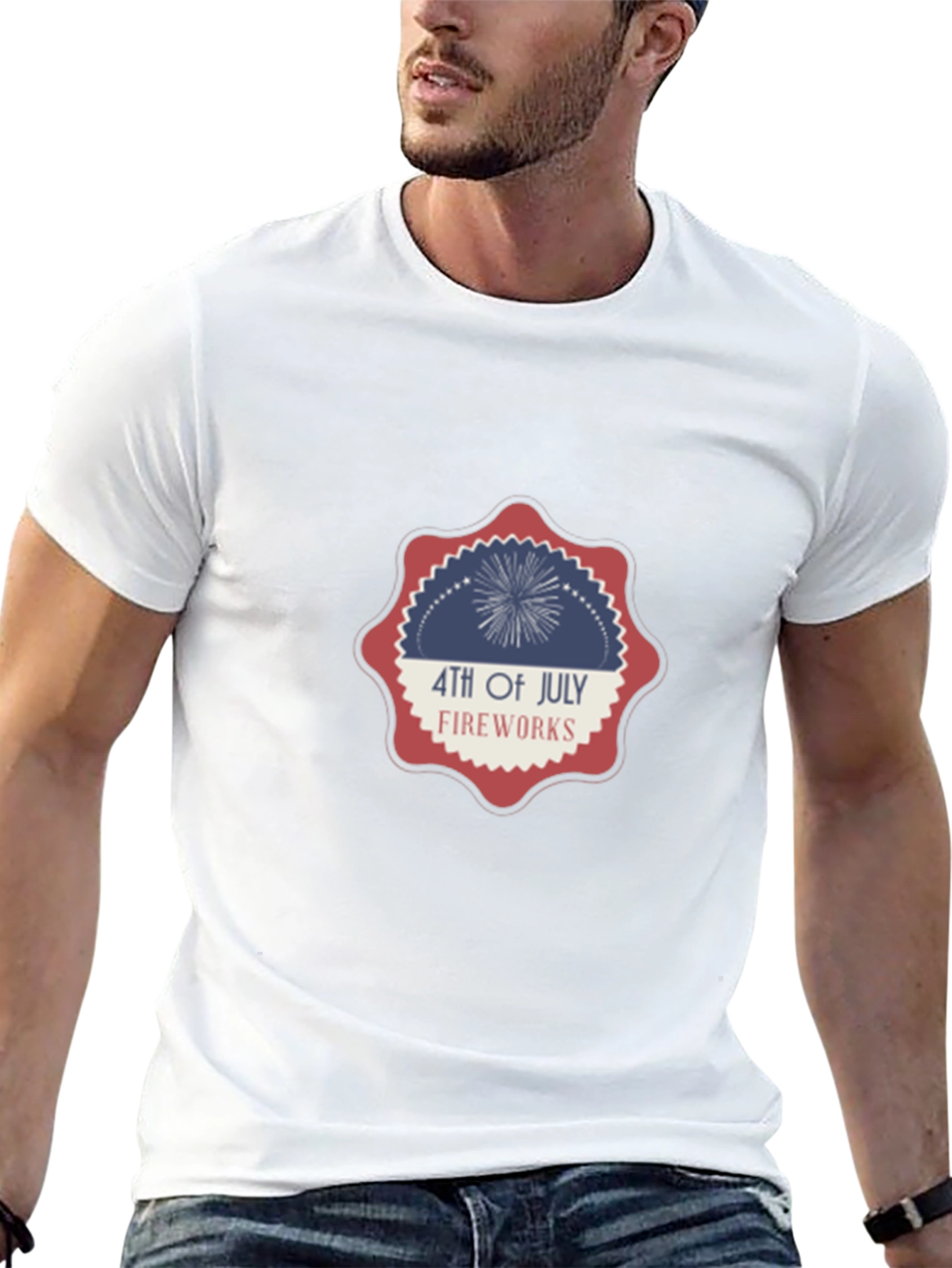 4th of July Fireworks Graphic Tee