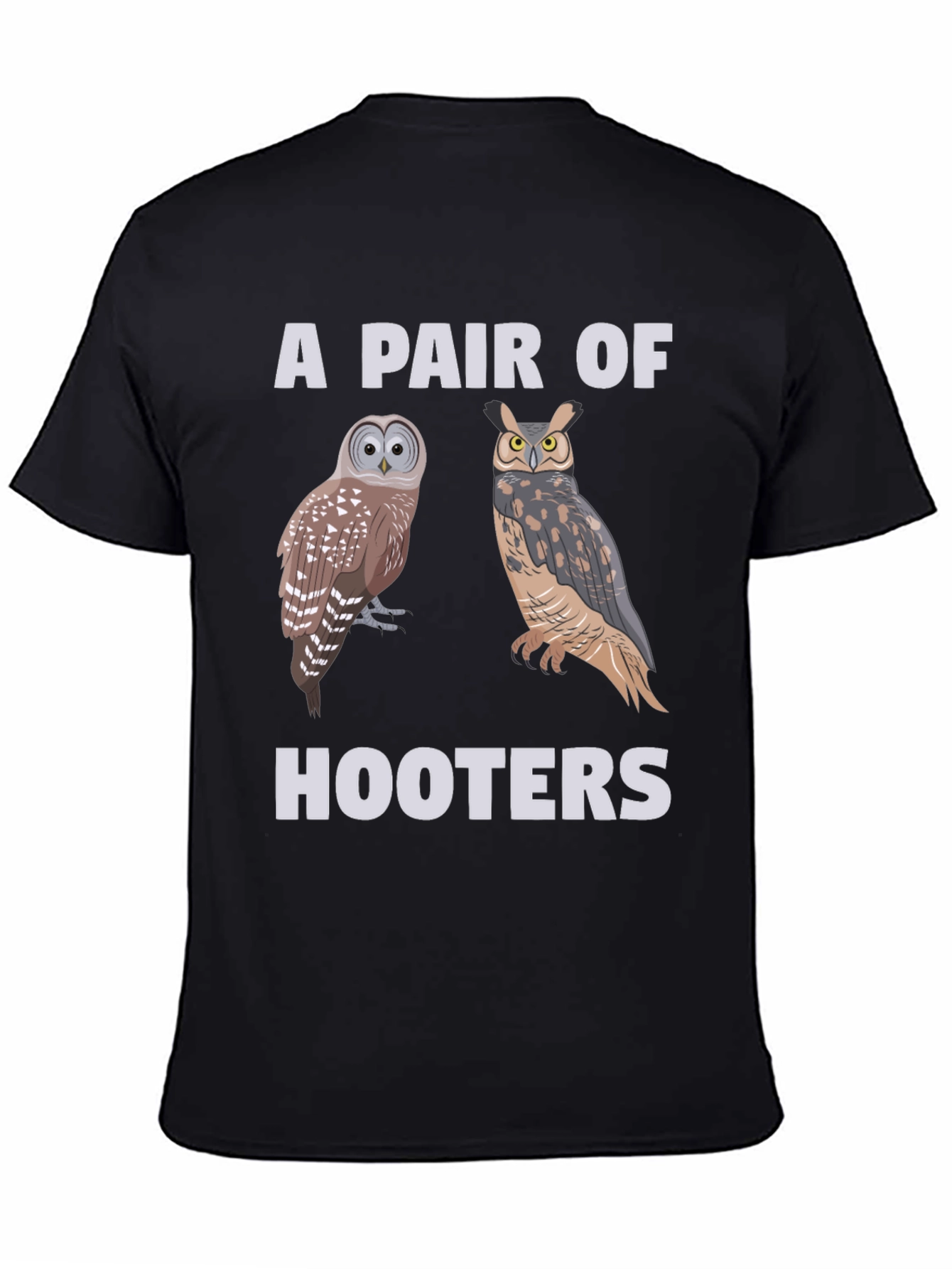 A Pair of Hooters Owls Graphic T-Shirt