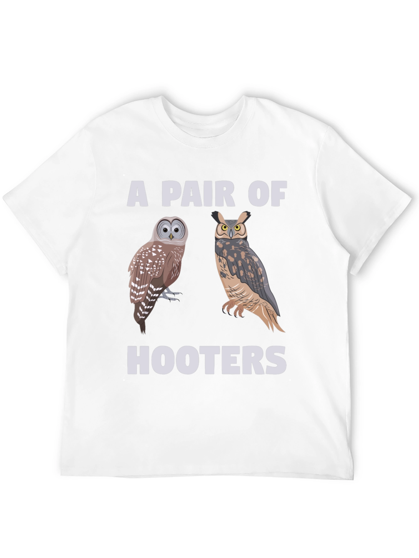 A Pair of Hooters Owls Graphic T-Shirt