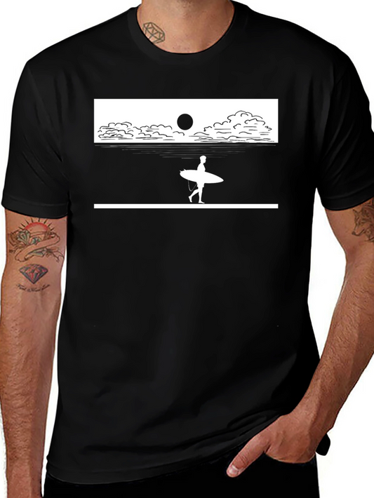 Surf Silhouette Tee - Beach Vibes