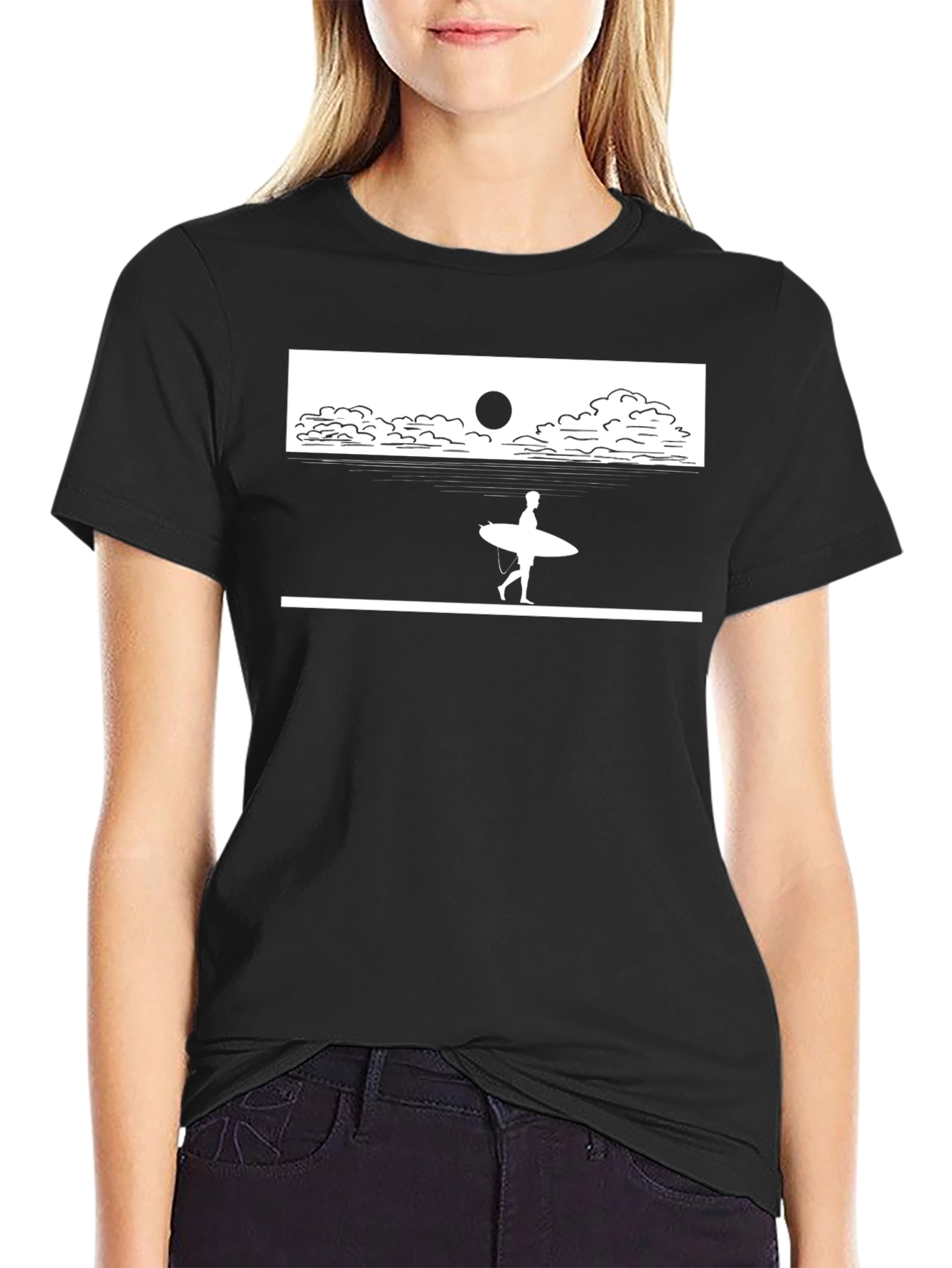 Surf Silhouette Tee - Beach Vibes